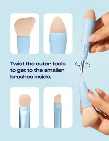 alleyoop Multi-Tasker
4-In-1 Makeup Brush