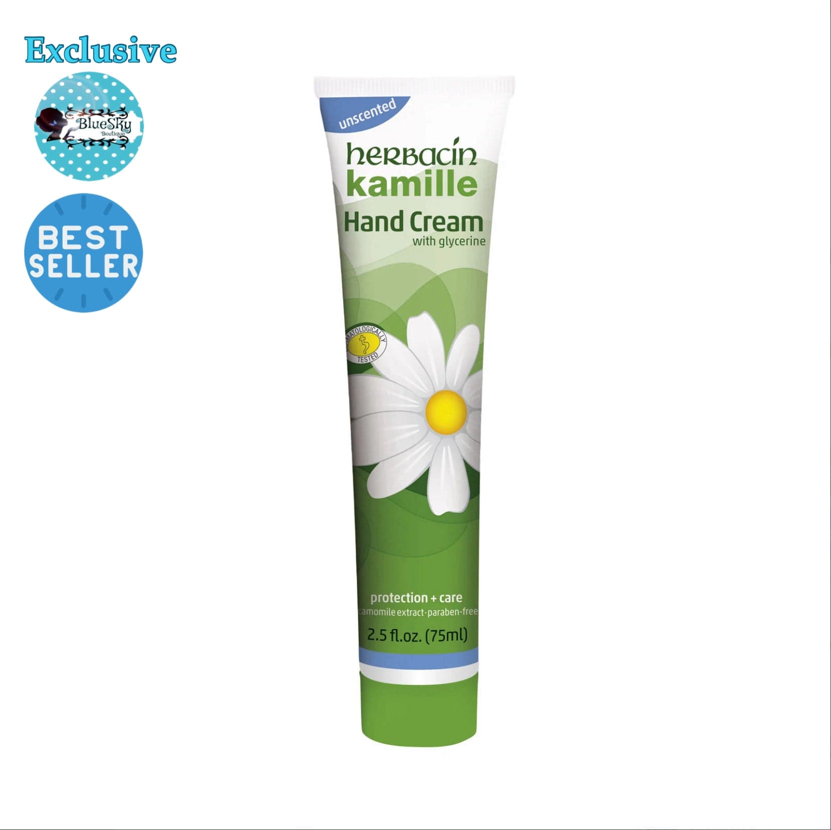 Herbacin kamille Hand Cream unscented – 75 ml tube
