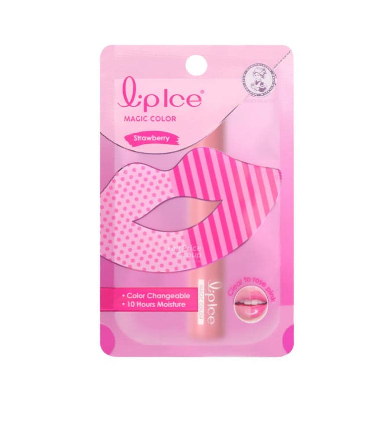 MENTHOLATUM Lipice Magic Color ( Strawberry ) Colour Changeable & 10 Hours Moisture