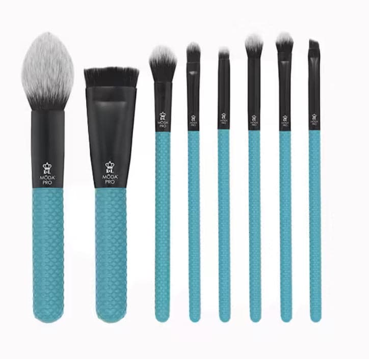MODA® BRUSH Pro Teal 8pc Glam Kit LIMITED EDITION