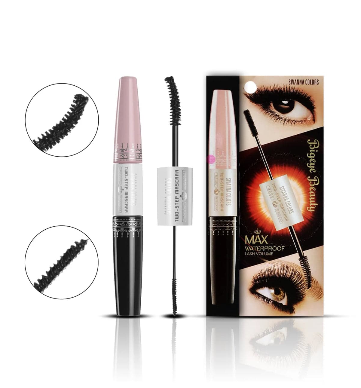 SIVANNA COLORS Bigeye Beauty Two Step Mascara 9g. Black